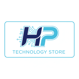 HP technology store logo with blue and white colors