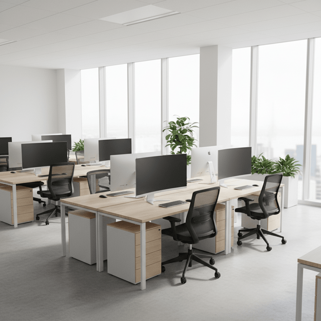 Bright open-plan office